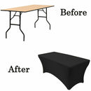 Utopia Kitchen Rectangular Stretch Tablecloth Spandex Tight Fit Table Cover