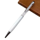 5Pcs/set Colorful Student Office Ballpoint Pen Bling Crystal Metal Pen Pretty
