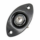 Oval Indented Guitar Jack Plate30 BK Oval Indented Guitar Jack Plate & Sock