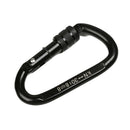 30KN/6600lbs D Ring Carbon Steel Screwgate Locking Outdoor Rock Climbing