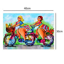 5D Women Bike Diamond Painting Embroidery DIY Cross Stitch Home Decor