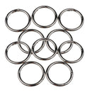 10PCS ROUND CARABINER CAMPING SPRING SNAP CLIP HOOK CLASP KEYCHAIN KEY RING 49MM
