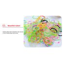 600Pcs Women Girls Hair Band Ties Rope Ring Elastic Hairband Ponytail Holder
