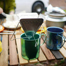Folding Coffee Drip Portable Travel Stainless Steel Coffee Filter Stand EKU NUL