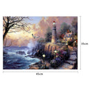 DIY Castle Pattern Diamond Painting Full Round Drill Embroidery Drawing Kit