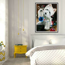 DIY Full Drill Diamond Painting Christmas Gift Dog Ball Cross Stitch Craft