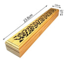 Bamboo Incense Burner Hand Carving Hollow Stick Incense Plate Holder Joss S T9M6