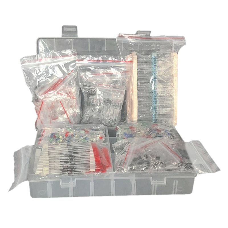 Metal Film Resistor Assortment kit LED Capacitor Transistor Pack Electronic Set