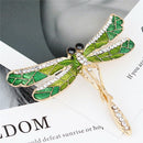 Enamel Dragonfly Brooch Crystal Collar Bridal Brooch Pin Women Jewelry Gift  3C