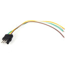 2ft Trailer Light Wiring Harness Extension 4-Pin Plug 18ALJ Flat WireConnectorM&