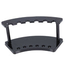 Office Desk Black Plastic 6 Position Pen Pencil Holder Stand Y1A5