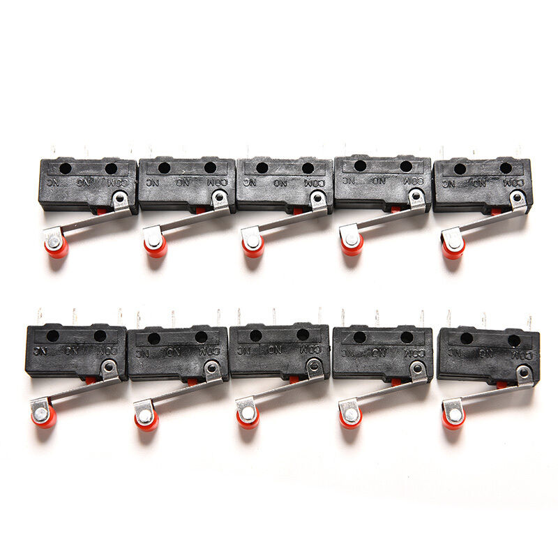 20X Micro Roller Lever Arm Open  Close Limit Switch KW12-3 PCB Microswitch.kz