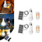 2x 9W Bulb Outdoor Indoor Solar Powered Panel LED Lighting Lights Lantern Hook