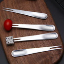 10Pcs Stainless Steel Forks For Salad Dessert Fruit Snacks Cake Dinner Tab LFA