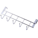 Stainless Steel Bathroom Kitchen Organizer Hanger Hooks with 5-Hook