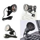 USB 3-LED Clip-on Table Desk Reading Light Lamp Bulb For Laptop Computer Tide