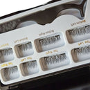 8 Pcs Lashes & 1 Tweezer Mixed Styles Dual Magnetic False Eyelashes Thick L