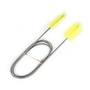 Long Aquarium Fish Tank Double Head Cleaner Brushes Tube Pipe Hose Pump  UUQ