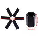 1Pc Black Foldable Non-Slip Heat Resistant Pad Trivet Pan Pot Holder Mat Kit -OZ