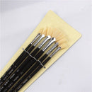 2X(6Pcs/Set,Oil Painting Brush Bristle Hair Artist Painting Art Supplies Br