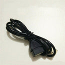 Black 1m USB Cable Male to Female USB 2.0 Extension Cable Extender Charger Line