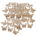 50pcs Butterflies MDF Wooden Crafts Embellishments DIY Scrapbook Wood Arts