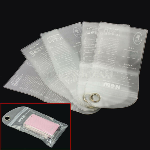 5PCS Water Resistant Protective Mobile Phone Camera Dry Plastic Pouch Bag Case
