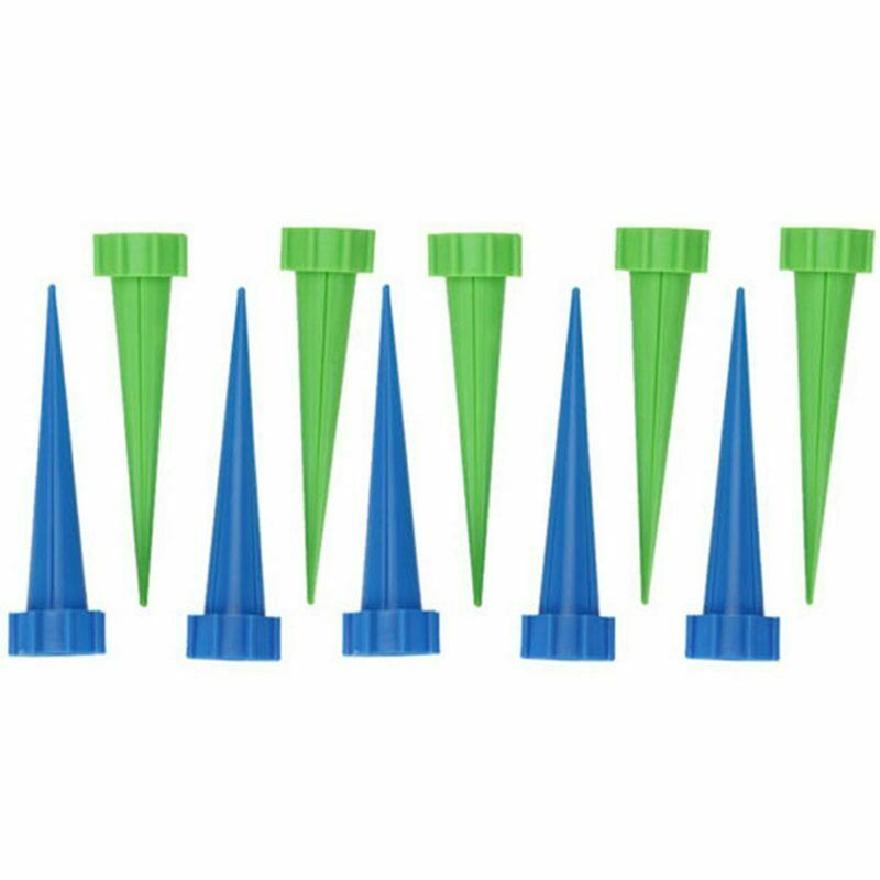 10Pcs Automatic Garden Cone Watering Spike Plant Flower Waterers Bottle Irr