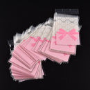 100X Flower Lace Pastry Cookie DIY Gifts Self-Adhesive Plastic Cellophane Bag Gw