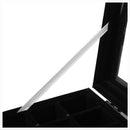 24 grid Display Box Jewelry Storage Glass Bracelet Watch pillow Buckle Blac