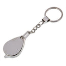 10X 20 mm jeweler's loupe magnification keychain folding pocket magnifier B2F4