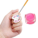 Mini Finger Nail Art Mixing Palette for Free Hand Manicure Ring Nail tools