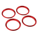 4pcs Red Air Vent Outlet Decor Ring Cover Trim Fit for Audi A3 S3 13-16