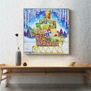 5D DIY Special Shaped Diamond Painting Sleigh Cross Stitch Mosaic Craft Kit