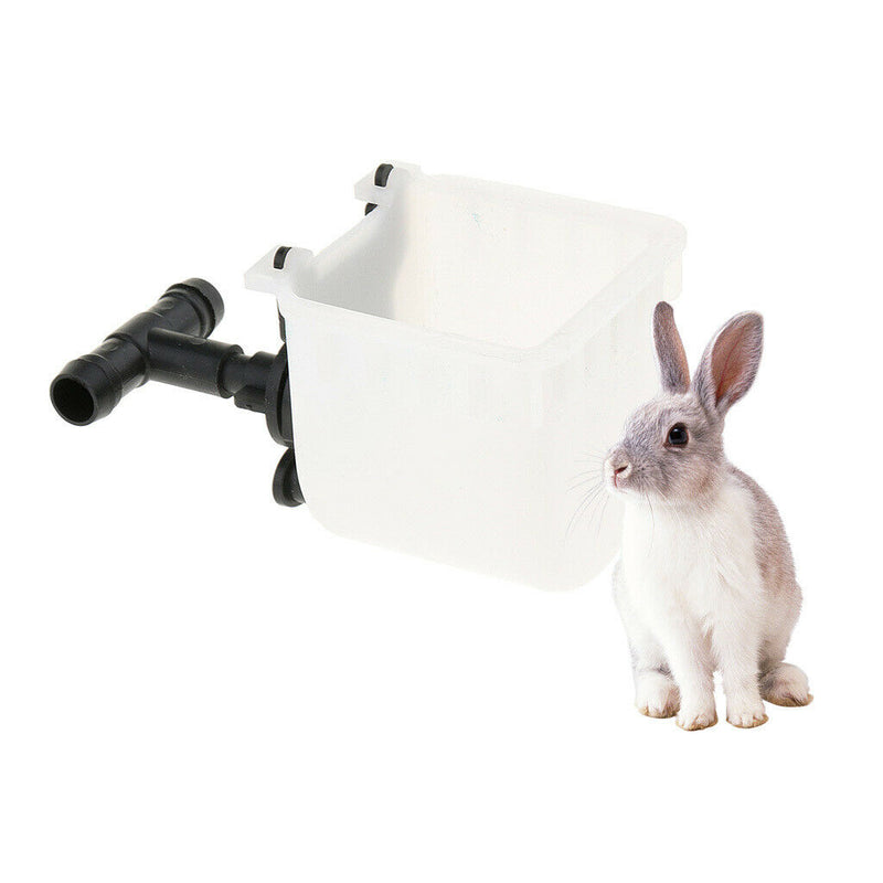 10 Pack, Rabbit Automatic Drinker Water Feeder Fix Bowl Plastic Equipment Nipple