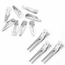 100 pcs Girl Lady Double Prong Alligator Hair Bows Clips Findings 45mm  YTM