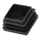 Plastic Square Blanking End Caps Tubing Tube Inserts 25mmx25mm 10 Pcs M9S4
