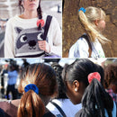 24pcs Velvet Rubber Band Scrunchies Women Hair Rope Girls Ponytail Holder