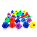 12x Colorful Baby Children Bath Toys Cute Rubber Squeaky Duck Ducky LJ