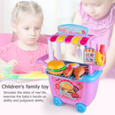 Kitchen Pretend Play Toys Set Simulation Western Food House Educational Playset