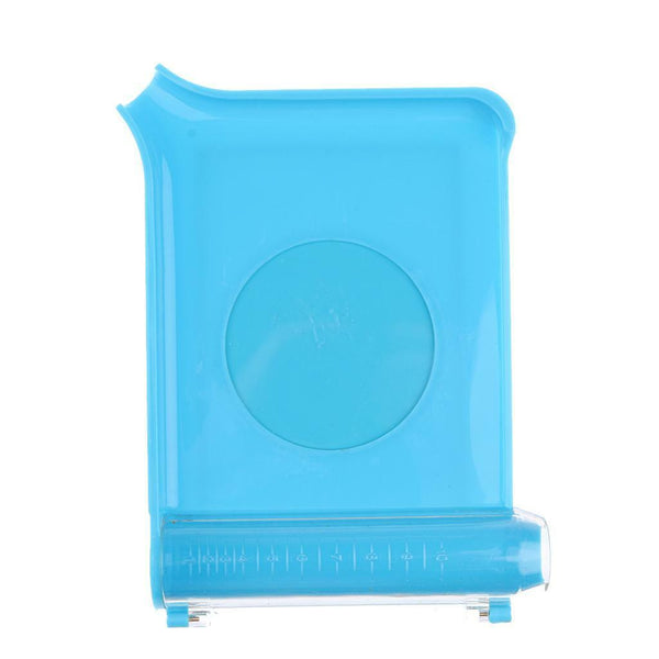 Right Hand Pill Counting Tray with Spatula Blue with Graduation Chute