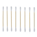 200pcs Double Head Bamboo Cotton Swab Cleaning Makeup Buds Wood Sticks S  Ew