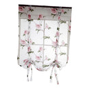 Flower Roman Curtain Window Sheer Balloon Curtain Cafe Kitchen Bedroom