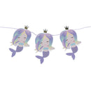 Kids Mermaid Garland Baby Shower Birthday Party Flag Mermaid Party Decor 3C