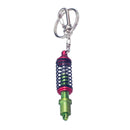 Keyring Turbo Turbine Keychain Ring Adjustable Shock Absorber Decoration Red