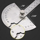 180 degree Protractor Angle Finder Arm Measuring Ruler Stainless Tool Steel