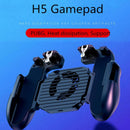 H5 Cooler Cooling Fan Gamepad Phone Controller Hand Grip for PUBG Mobile