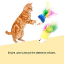 6pcs/Set Fur False Plush Mouse Cage Pet Cat Feathers Rat Interactive Toys
