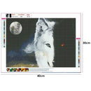 Animal 5D Full Drill DIY Diamond Painting Embroidery Kit (Wolf T206)
