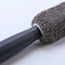 Microfiber Car Wheel Rim Brush Plastic Handle Cleaning Brush Washing Tool